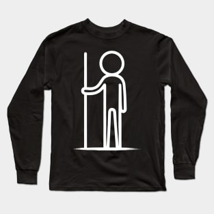 Stickman Leader - white Long Sleeve T-Shirt